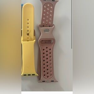 Smartwatch Replacement Bands - Yellow, and Tan
